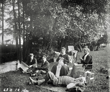 1er août 1915. Gaston Gayon, Louis, Henriette, Arthur, Mathilde