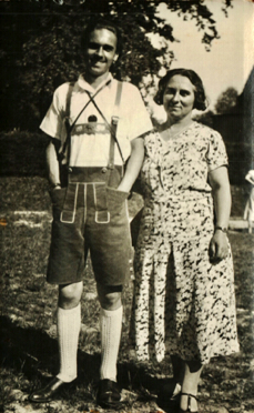 Henry-Louis et sa mère. Bavière, août 1934