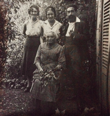 Thérèse, Jeanne, Henri Baratin, Maman Guiguite